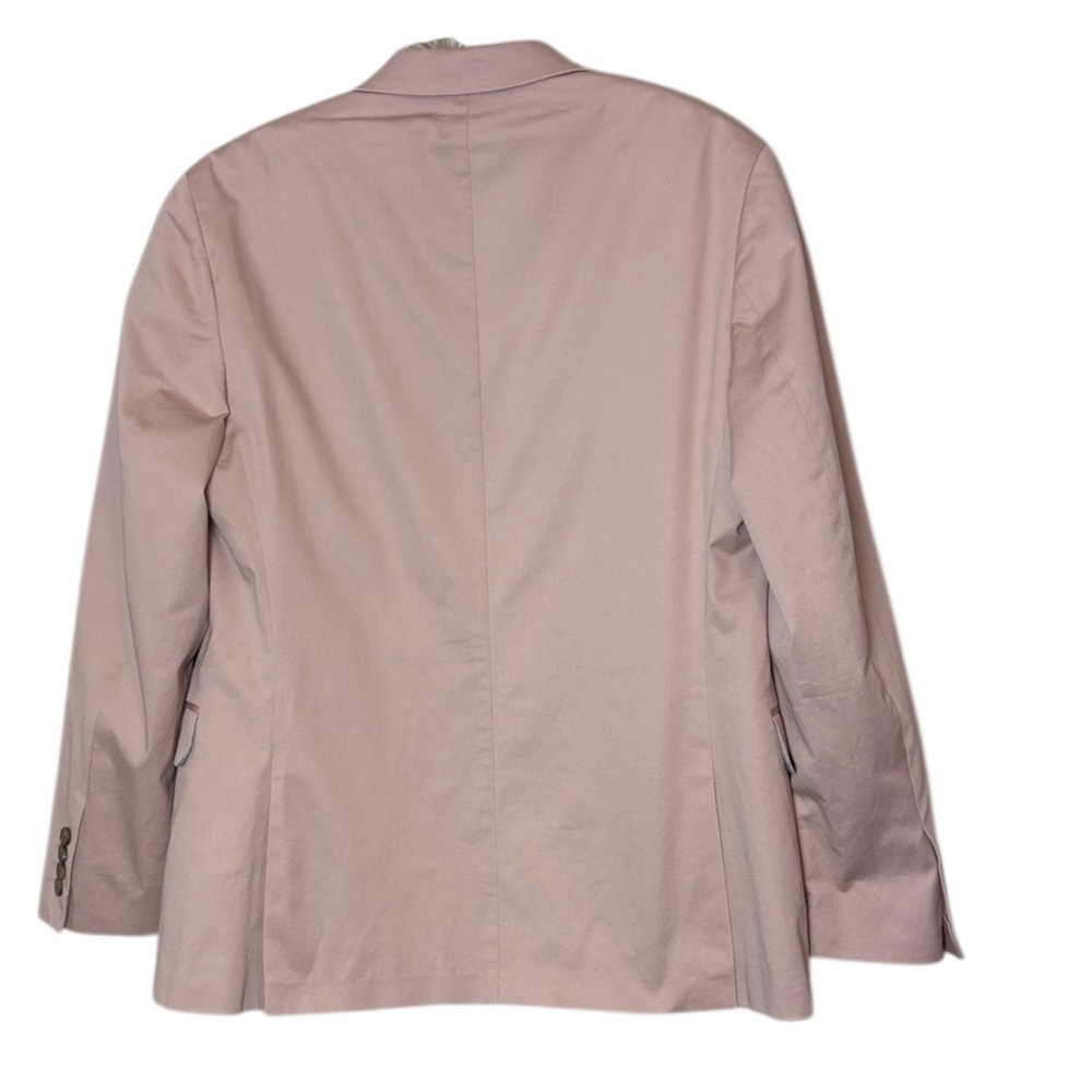 J. Ferrar Men Mauve Pink Blazer Slim Sz 38 Cotton Blend Lined Stretch - Picture 9 of 9